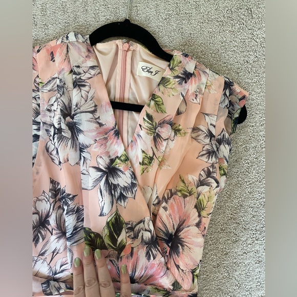 Floral Ruffle High/Low Maxi Dress - Eliza J Nordstrom - Picture 6 of 7